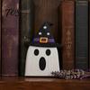 Freestanding Boo Wood Decor Halloween Wooden BOO Decoration for Tiered Trays, Creative Tray Solid Tabletop Centerpieces Party Rustic Letter Set