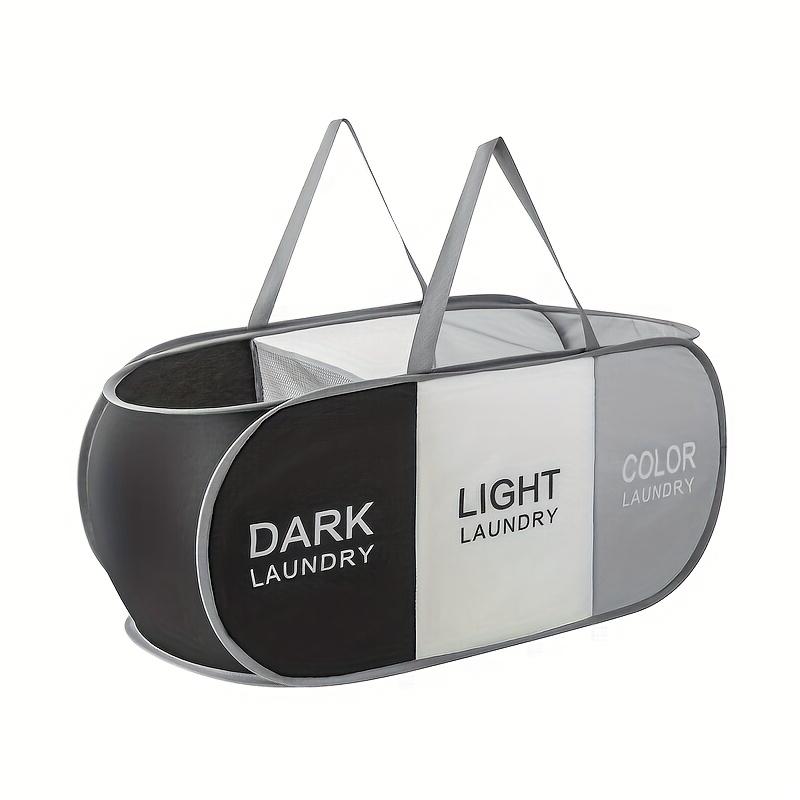 1 шт. Складная классифицированная корзина для белья, дышащая, с отделениями, для хранения грязной одежды, с ручкой, большой вместимости, мешок для белья