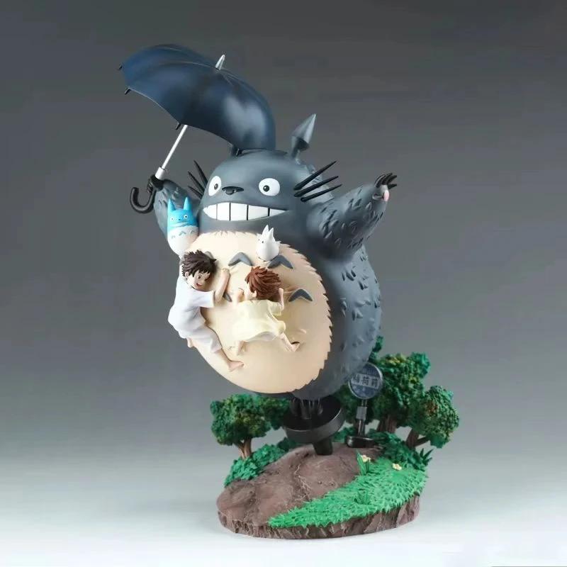 19cm Hayao Miyazaki Animel Peripheral Totoro Desktop Ornaments Pvc Action Figure Statue Model Collection Decoration Toys Gift