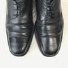 Guy Laroche Leather Plain Toe Shoes [25.5E/Black] Vintage Dress(USED)