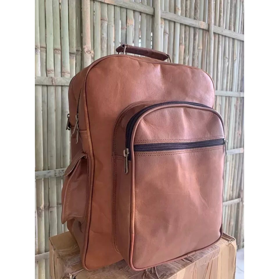 Винтажный рюкзак из козьей кожи, сумка-мессенджер, настоящая сумка для ноутбука