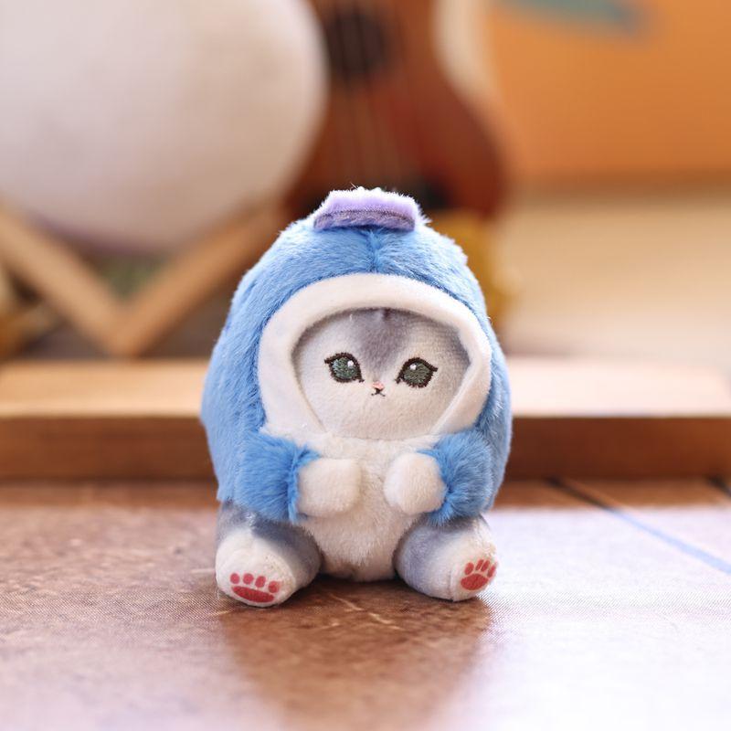 Мультяшный Милый Кот-Акула Котенок Плюшевая Кукла Мягкая Игрушка Брелок Подвеска Девичий Брелок Подвески для Сумки Аксессуар для Пары Подарки