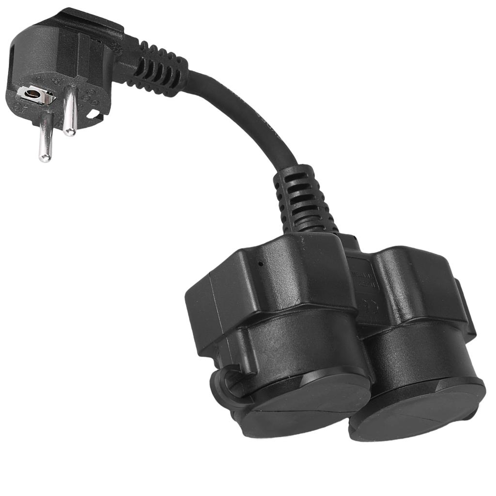 Профессиональный кабель-удлинитель с двойной вилкой Шуко, IP44 водостойкий кабель с защитой от детей для использования на открытом воздухе