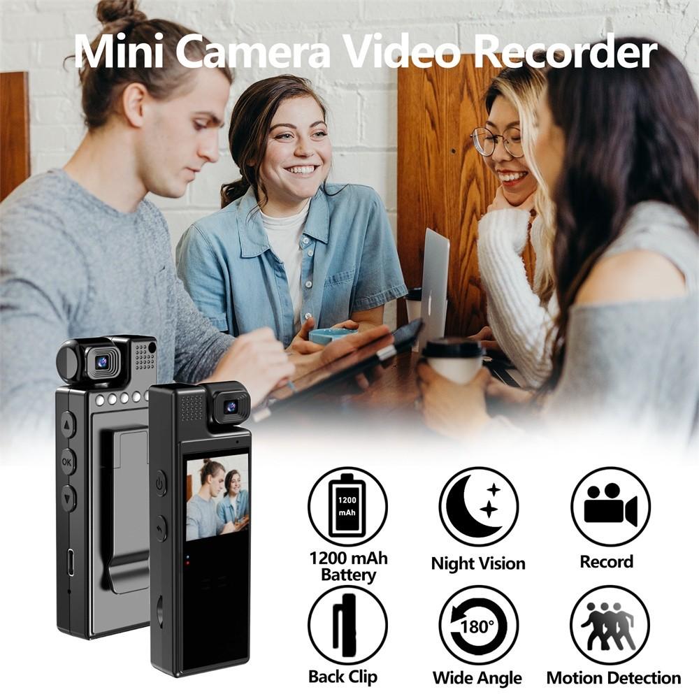 Портативная камера для спорта Full HD с поворотом на 180°, WiFi, инфракрасным ночным видением, полицейская видеокамера, мини-камера, цифровой видеорегистратор