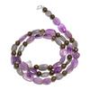 Natural Amethyst Labrdorite Gemstone Mix Shape Smooth Beads Necklace 17" UB-4836 UB-4836