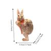 Resin Climbing Bunny Figurine Cute Adorable Hanging Plant Holder Waterproof Decorative Rabbit Flower Pot Hanger