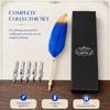 24cm/9.4in Calligraphic Pen Set Metal Quill Pen Set Retro Dip Pen Set  For Adults