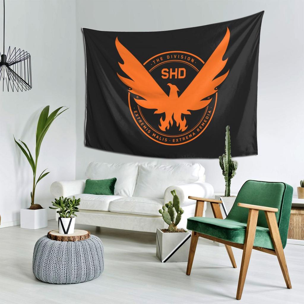 The Division 2 Shd Стратегический Отдел Родины Гобелен Декор Искусство Эстетичные Гобелены для Спальни Дома Настенная Ткань Настенное Полотно