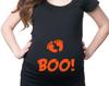 Материнская футболка на Хэллоуин: Костюм для беременности « boo, детские ножки»
