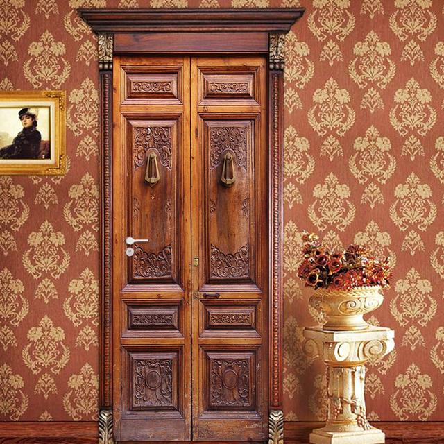 29 стилей DIY дверь художественная роспись наклейка гостиная коридор вход раздвижные двери декоративная живопись пилинг и; Наклеить обои из ПВХ