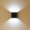 Adjustable 6W LED Wall Lamp AC85-265V COB Waterproof Aluminum Cube Outdoor Porch Wall Light
