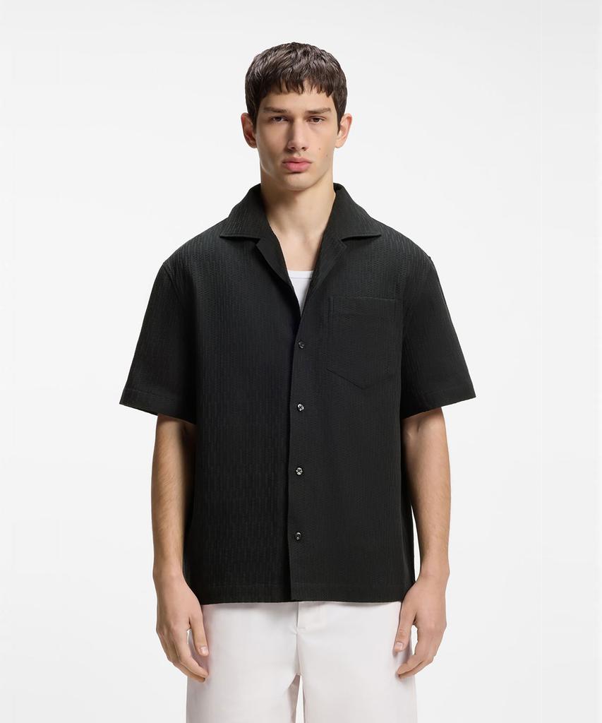 HUGO Exolino Structured Cotton Short Sleeve Shirt 50560633_001