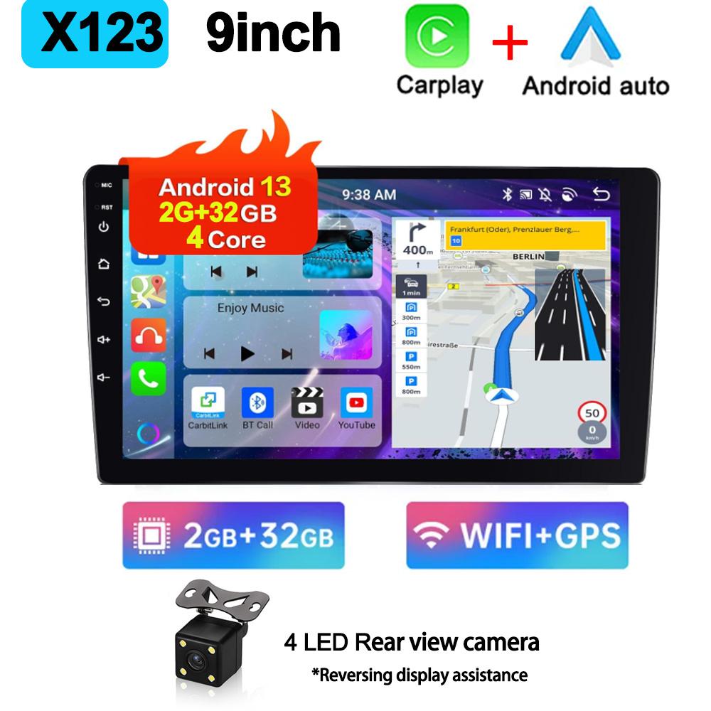 Universal 7"/9"/10" Android 13 Car Radio GPS Autoradio Carplay 2+32G Double Din WIFI FM AM Car Audio Receiver Multimedia Player
