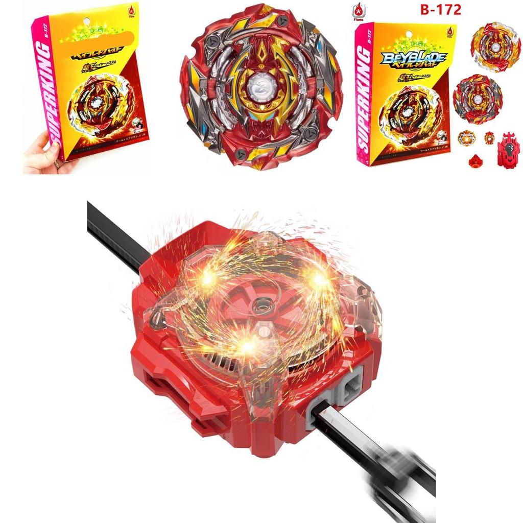 Beyblade Burst Superking B-172 World Spriggan Unite 2b With Spark Ruler Launcher For Epic Battles