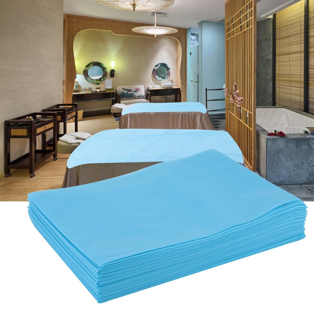 Disposable Bed Sheet Waterproof Oilproof Bed Cover for Salon SPA Tattoo Massage Table Hotels (White)