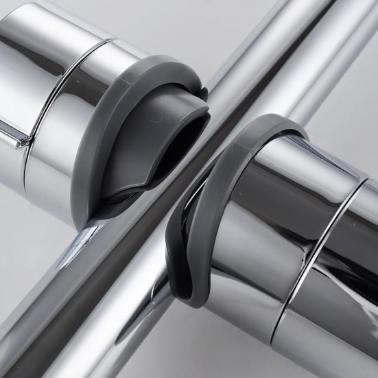 Shower Bracket Retainer 360 Degree Rotatable Easy Installation Shower Bracket Retainer Quick Angle Adjustment Shower Clip