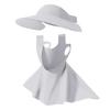 Detachable Sun Protection Face Mask with Brim Full Face Pull-Up Ice Silk UV Protection Sunshade Women Outdoor Ice Silk Mask