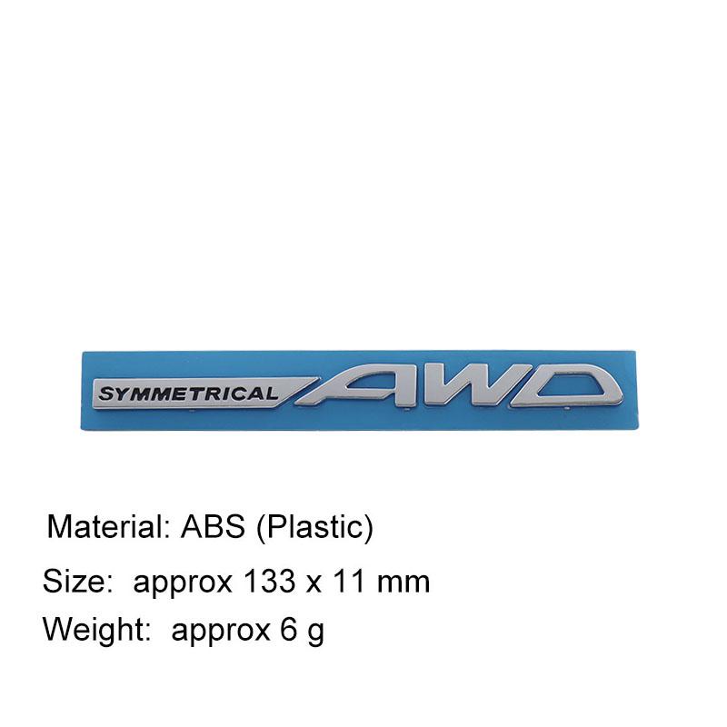3D Стайлинг автомобиля СИММЕТРИЧНЫЙ AWD автомобиль Капот Крыло багажник Задний капот Шильдик Наклейка Эмблема Значок Наклейка