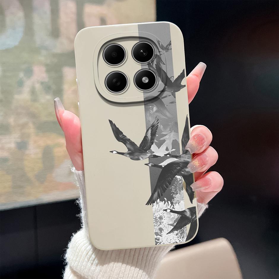 Чехол для Xiaomi Redmi Note15 15 Pro 15Pro+ Милый кит котенок Защита камеры Мягкий чехол для Redmi Note 15 Pro Plus Защита
