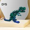 Фигурка робота с аксессуарами, многосуставная подвижная 3D-печатная модель робота-динозавра, шарнирная фигурка-манекен, украшение для детей и взрослых, подарок