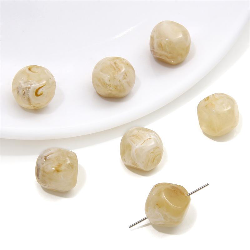 Круглые бусины Halo из искусственной смолы для самостоятельного изготовления ювелирных изделий