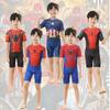 Boys Quick-dry Swimsuit In Milk Silk For Superhero Costume Parties