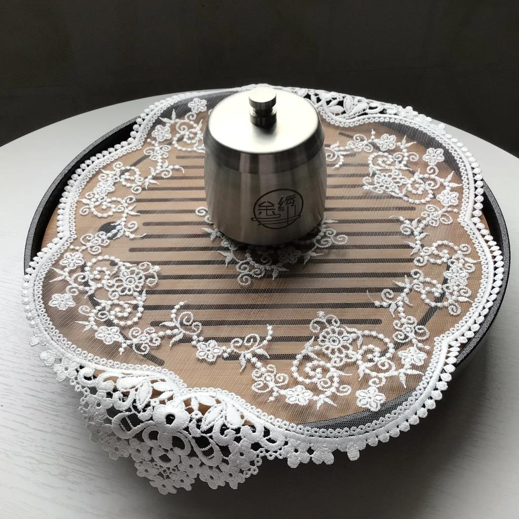 Retro Lace Placemats, French Crochet Doilies, Handmade Embroidered Table Mats Place Mats Cup Mat Placemats