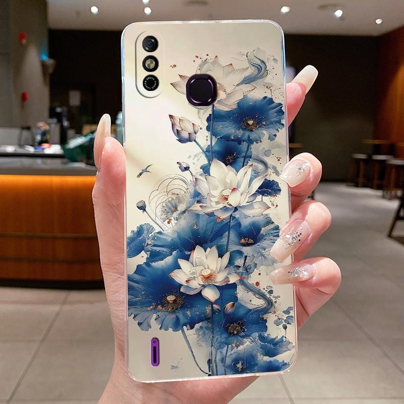 For Infinix Smart 4 Case Transparent Luxury Dragon Cute Cool Boys Girls Soft Bumper For Infinix Smart 4 4c X653 X653C Phone Case