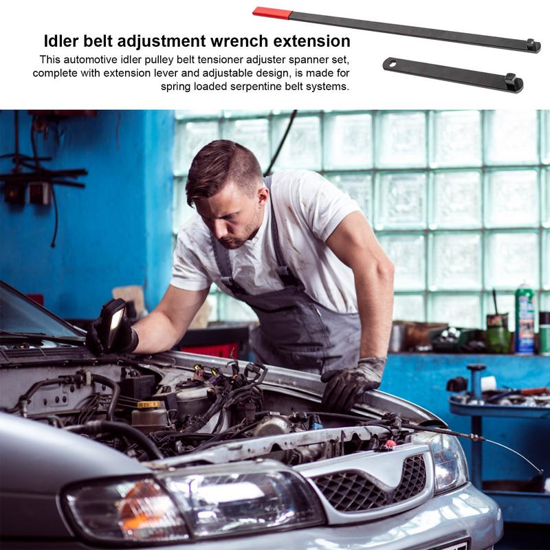 8 ШТ Универсальный Приводной Серпантинный Ремень Регулировка Натяжителя Гаечный Ключ Набор Инструментов Комплект для Автомобильного Ремонта Головка Прочные Ремонтные Аксессуары