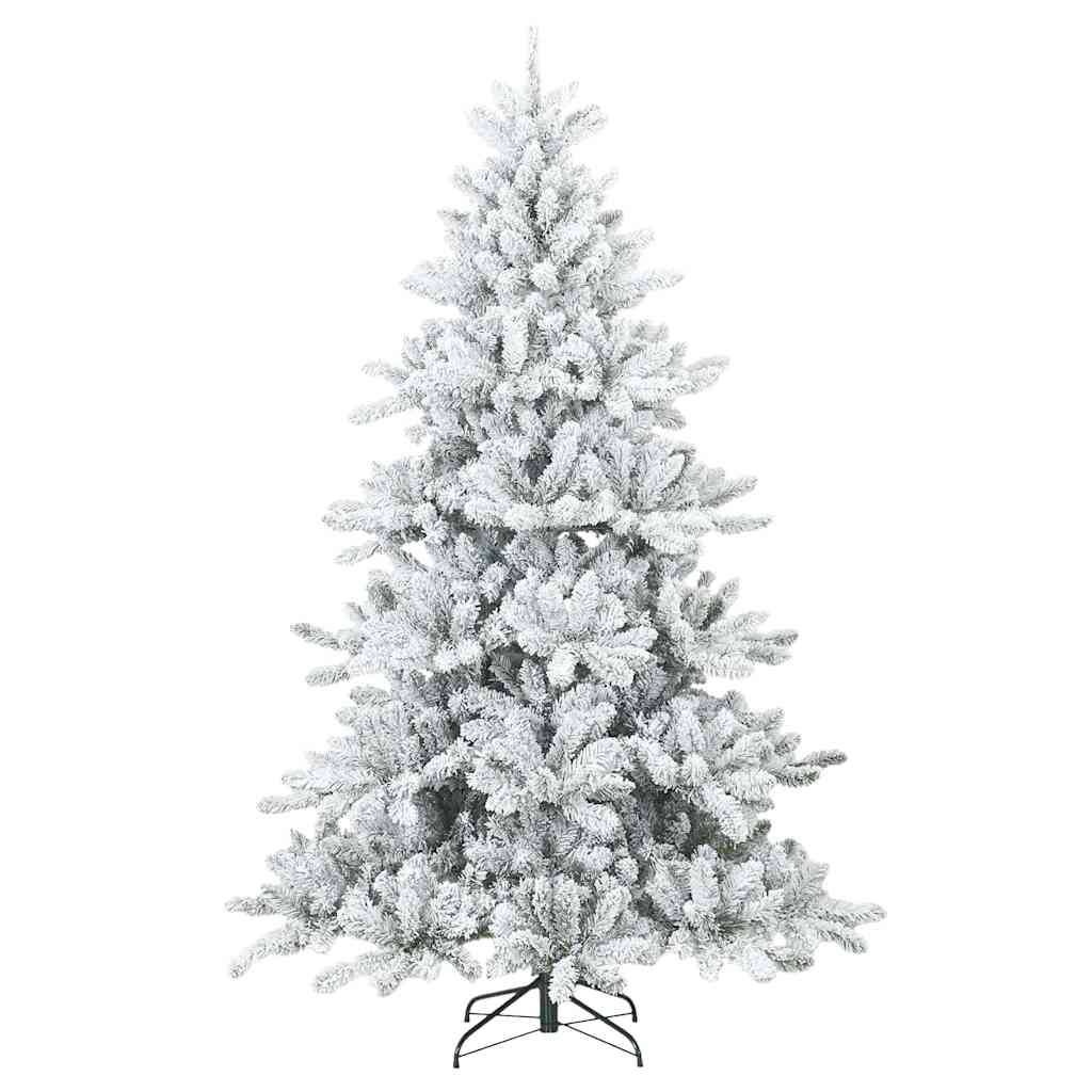 Artificial Hinged Christmas Tree Snow White 210 cm