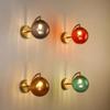 Современный настенный светильник E14 Nordic Water Grain Glass Ball Подвесной светильник для коридора отеля Лестница Декор комнаты Светодиодное освещение входа