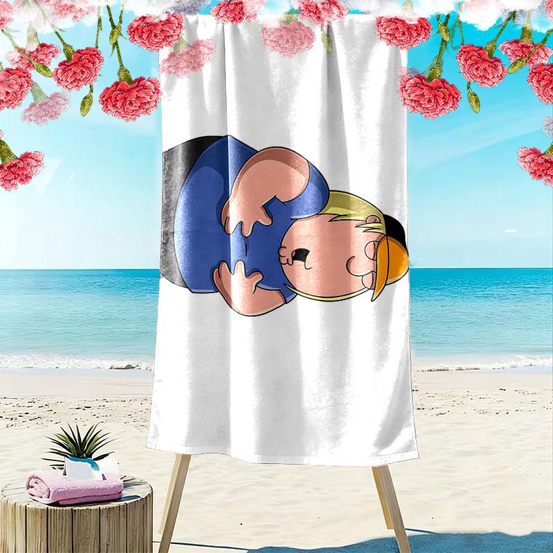 Chris Griffin Print Beach Towel, Large Soft Quick Dry Towel for Beach Camping Swimming