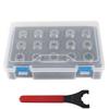 15Pcs ER25 Chuck Set High Speed Steel Spring Collets with Wrench CNC Milling Machine Parts