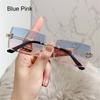 Frame Eyewear Sunglasses for Women Frameless Sunglasses Vintage Sunglasses Rectangle Sunglasses