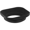 Haoge LH-E2T 49mm Square Metal Screw-In Lens Hood with Cap is compatible with Sony RX1, RX1R, RX1RII cameras and Sony E 20mm f2.8, 28mm f2, 30mm f3.5,