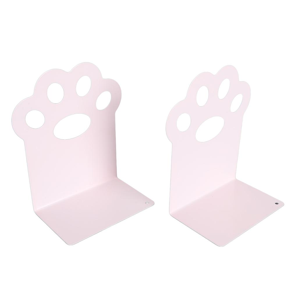 Metal Bookends Cartoon Cat Claw Decorative Desk Magazine Book Ends for Home School