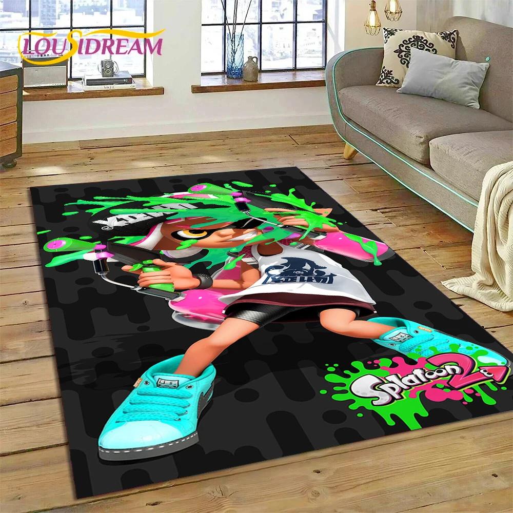 Splatoon3 PC Gamer мультфильм игровой ковер для спальни гостиной домашний диван украшение, детская игра большой декор напольный коврик подарок