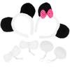 LIFKOME Set of 2 Panda Ears Panda Costume Accessories Panda Hat Panda Costume Accessories for Women Panda Ears Headband Panda Accessories for Women