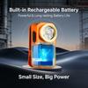 Waterproof LED Clip Flashlight Dual-Light Source Warning Lamp Torch Magnetic Clip Light  Emergency