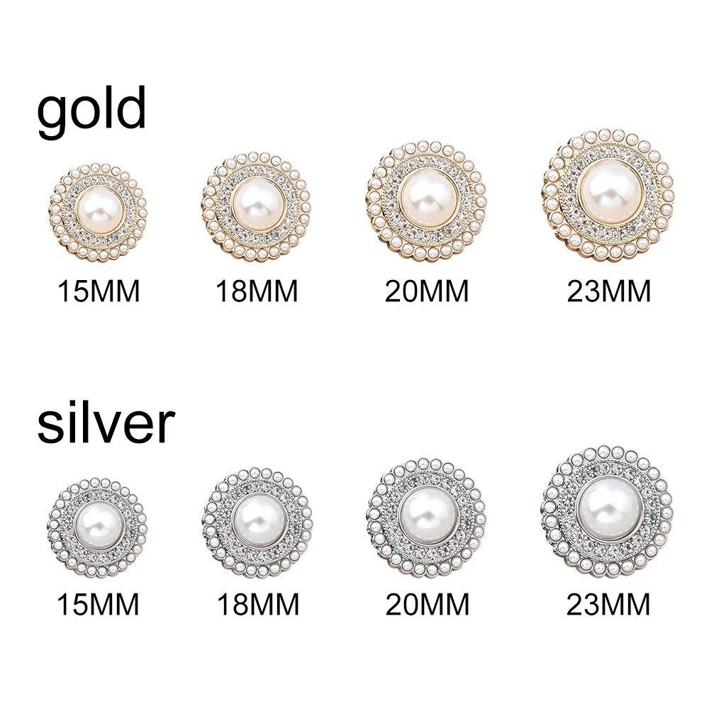Accessories Metal Rhinestone Pearl Buttons Sewing Accessories Decoration Button Shirt Buttons