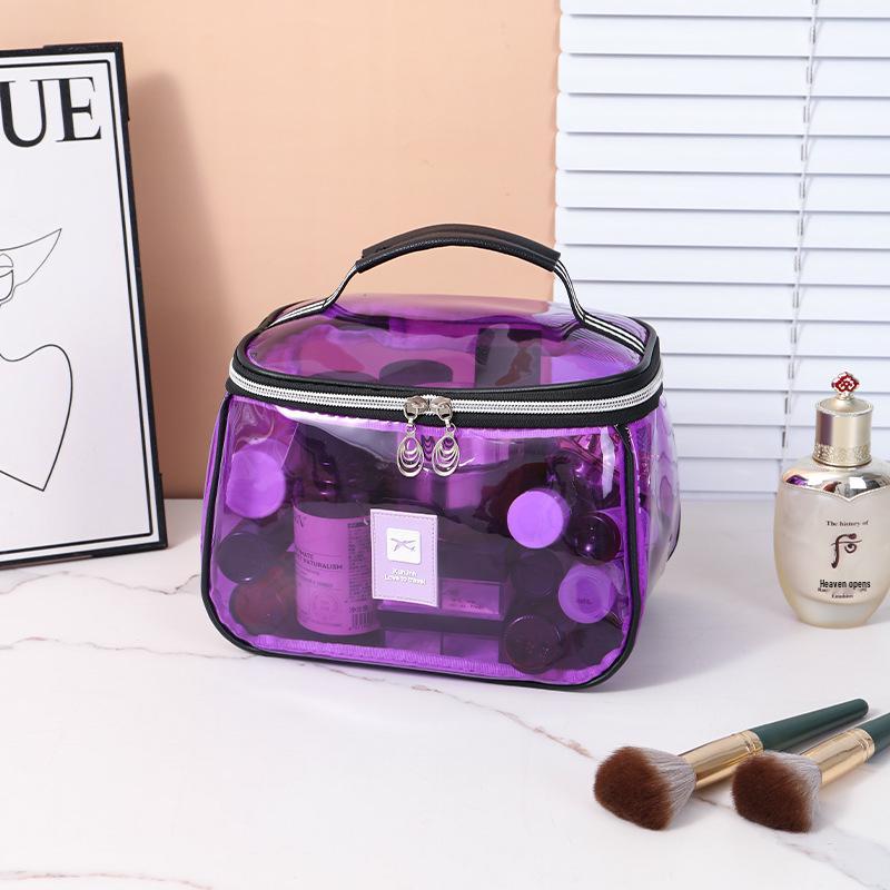 Водонепроницаемая прозрачная ПВХ сумка-органайзер для туалетных принадлежностей и косметики большой вместимости