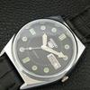 АВТОМАТИЧЕСКИЕ ВИНТАЖНЫЕ ВОССТАНОВЛЕННЫЕ МУЖСКИЕ ЧАСЫ SEIKO 5 ЯПОНИЯ ЧЕРНЫЙ ЦИФЕРБЛАТ a444459-1