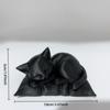Скульптура кошки в позе сна, стиль подушки, Орнамент статуэтка спящего кота на подушке, Разработан специально для любителей кошек