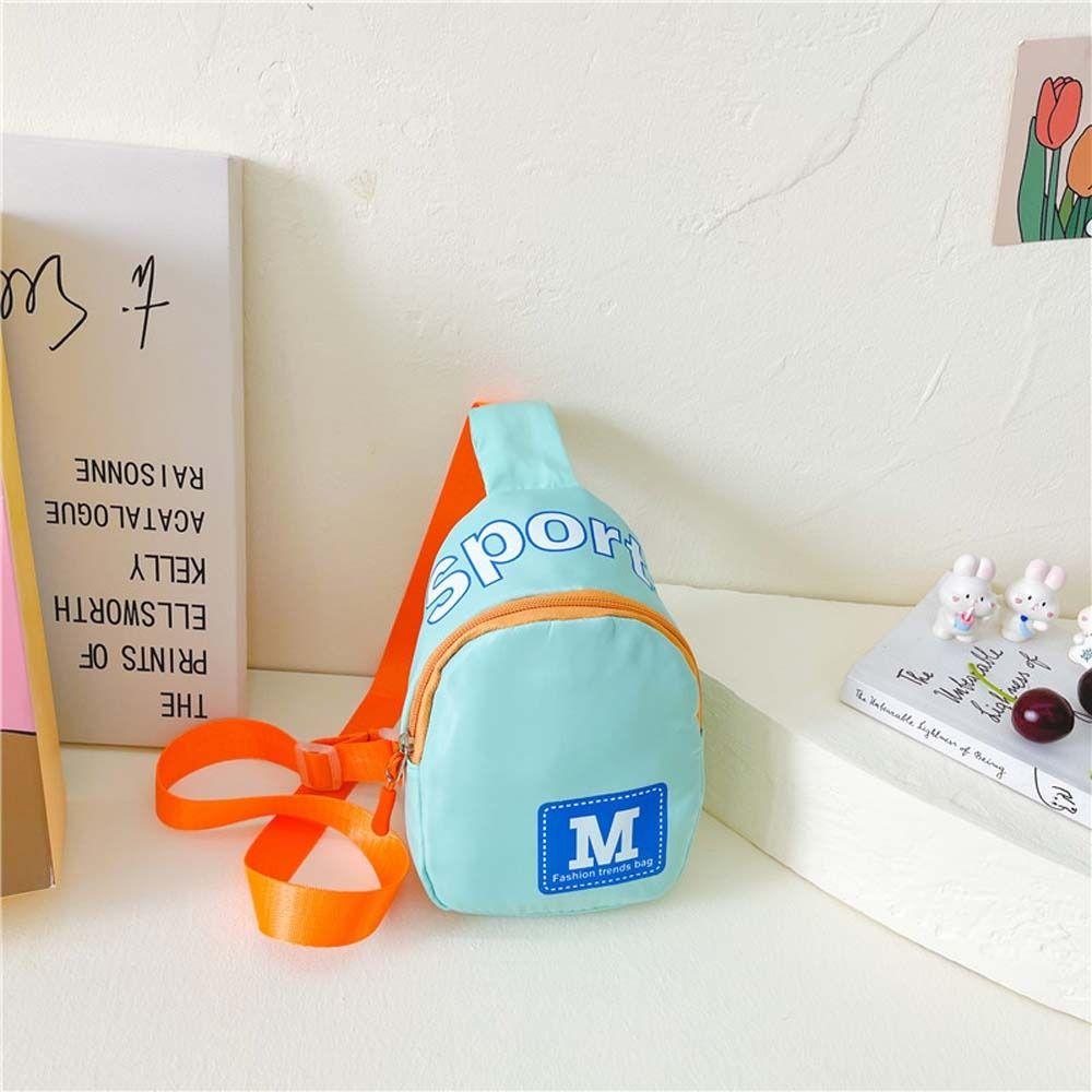 Нейлоновая детская нагрудная сумка в корейском стиле, уличная дорожная наплечная сумка, детская сумка через плечо, уличная
