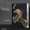 Portable Planner Journal Year of the Horse Academic Notebook 2026 A5 Annual Yearly Planner  Office