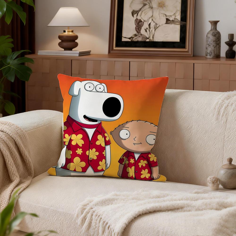 Comedy Family Guy Cushion Cover Cushion Cover Set 4Pcs 50X50 45X45 40X40 Pillowcase Decorative Sofa Home Decor