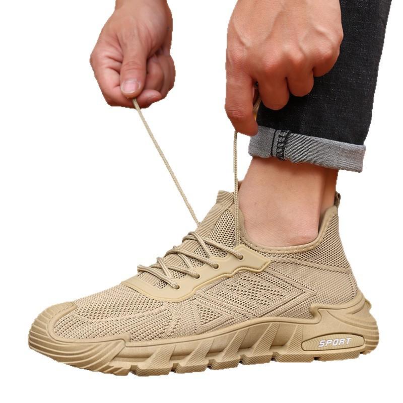 Men's Plus Size New Breathable Mesh Sneakers, Lightweight Comfortable Soft Sole Athletic Casual Shoes for Men