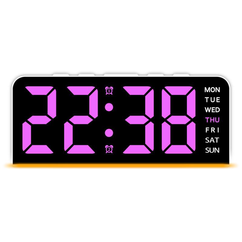LED Large Number Digital Clock with Date & Snooze - GH9001