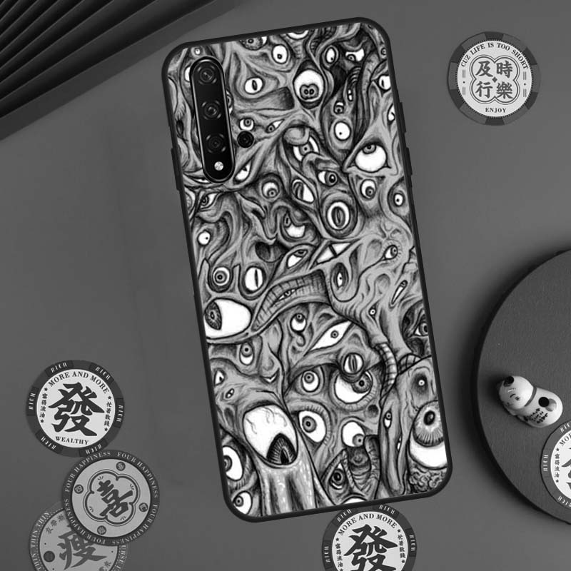 Страшные Глаза Лица Для Huawei Nova 5T 9 10 SE 7i 8i 11i 12i Y73 Y72 Y61 Y91 Y60 Y70 Y90 P20 P30 P40 Lite Чехол