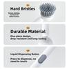 Press Out Liquid Refillable Liquid Washing Brush Dishwashing Brush  Kitchen Pots Dishes Sink